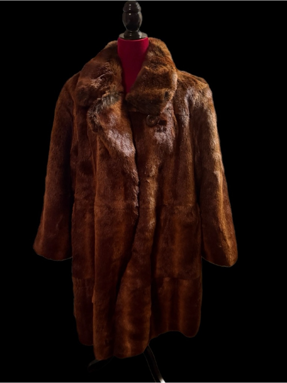 Terry Lewis Faux Fur Jacket in Black